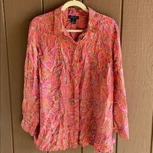 Lovely sooooo soft silk blouse 2X by Jones New York